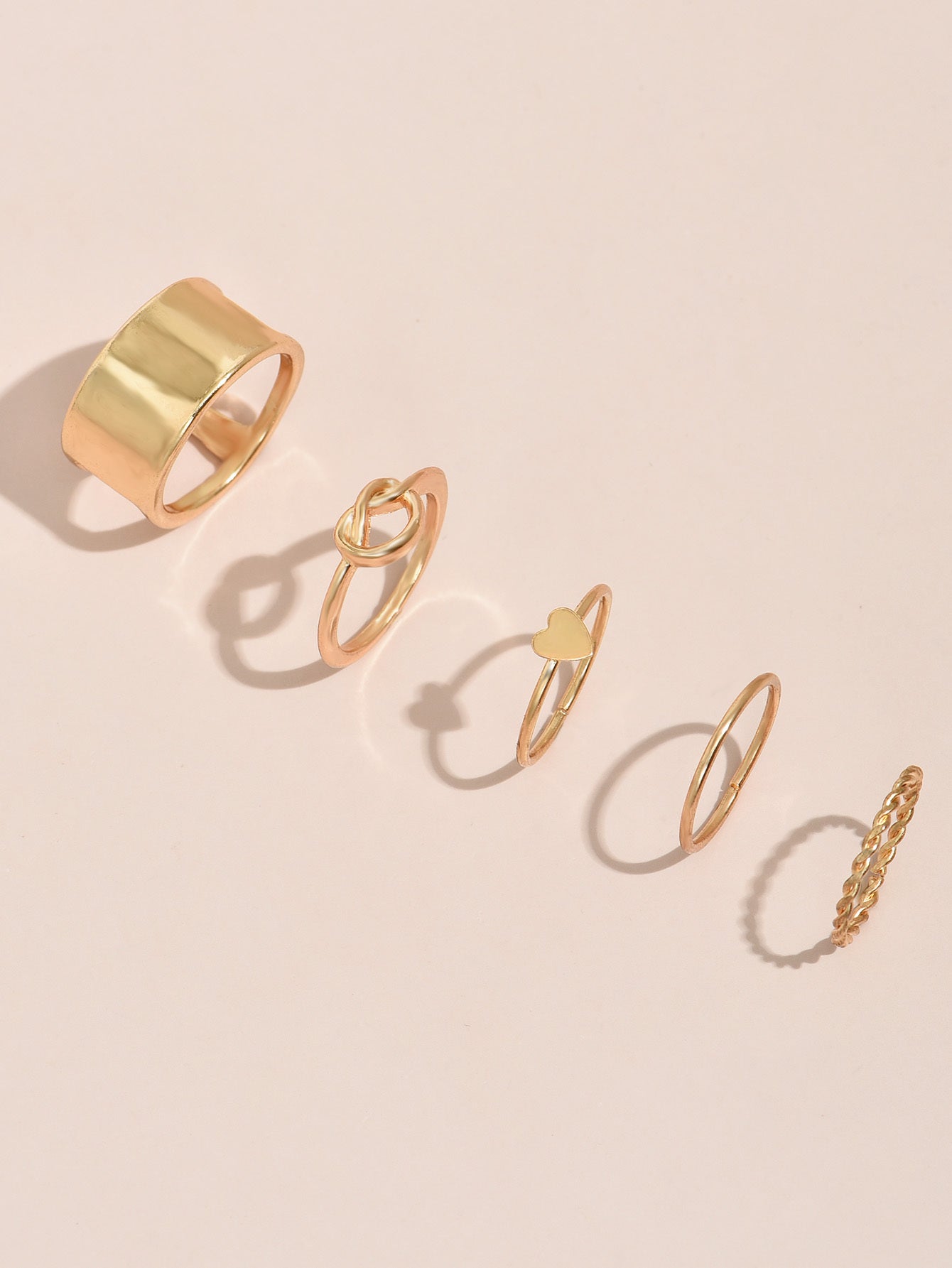 Boho Chic Midi & Knuckle Ring Pack Metal Ring Set Women
