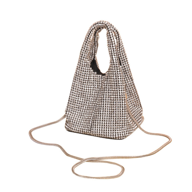 Chic Tweed Mini Shoulder Cross Body Portable Chain Gas Evening Bag – Elegant Everyday Style For Women's