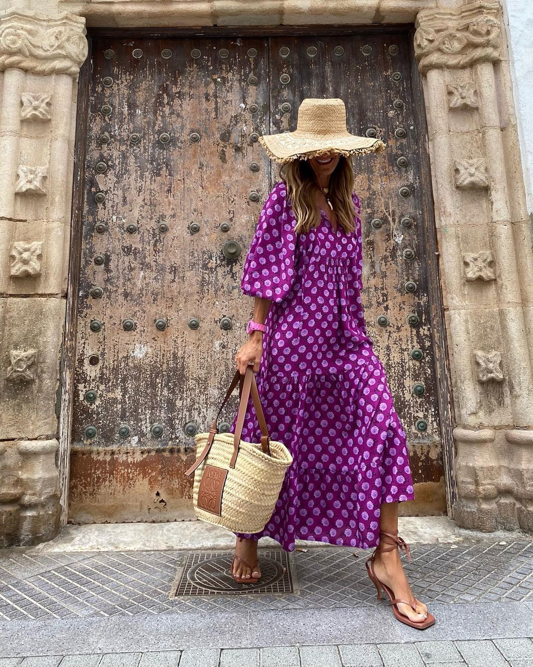 Summer Vintage Printed Bohemian Dress Elegant Ladies Casual Loose V-Neck Short Sleeve Long Dresses For Women's