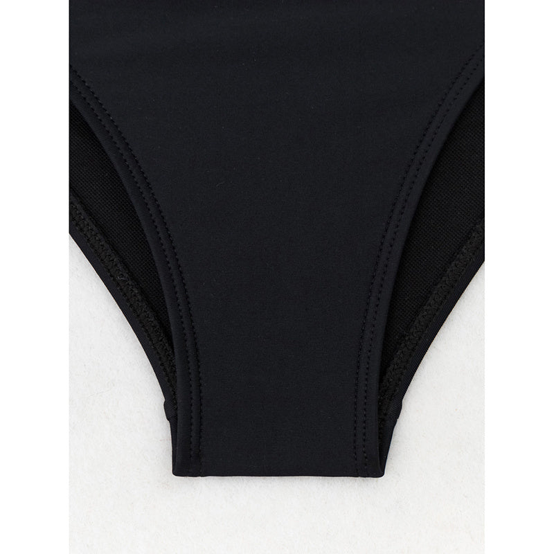 High Waisted Bikini Sets Two Piece Tummy Control Swimsuit Color Block Bathing Suits