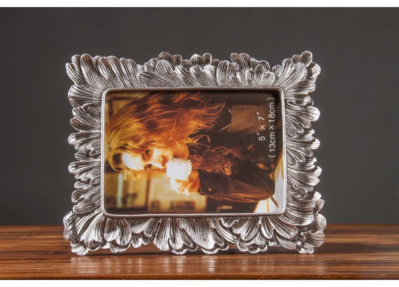 Simple Silver 6 Inch Photo Frame Picture Frame Home Accessories Ornaments Table