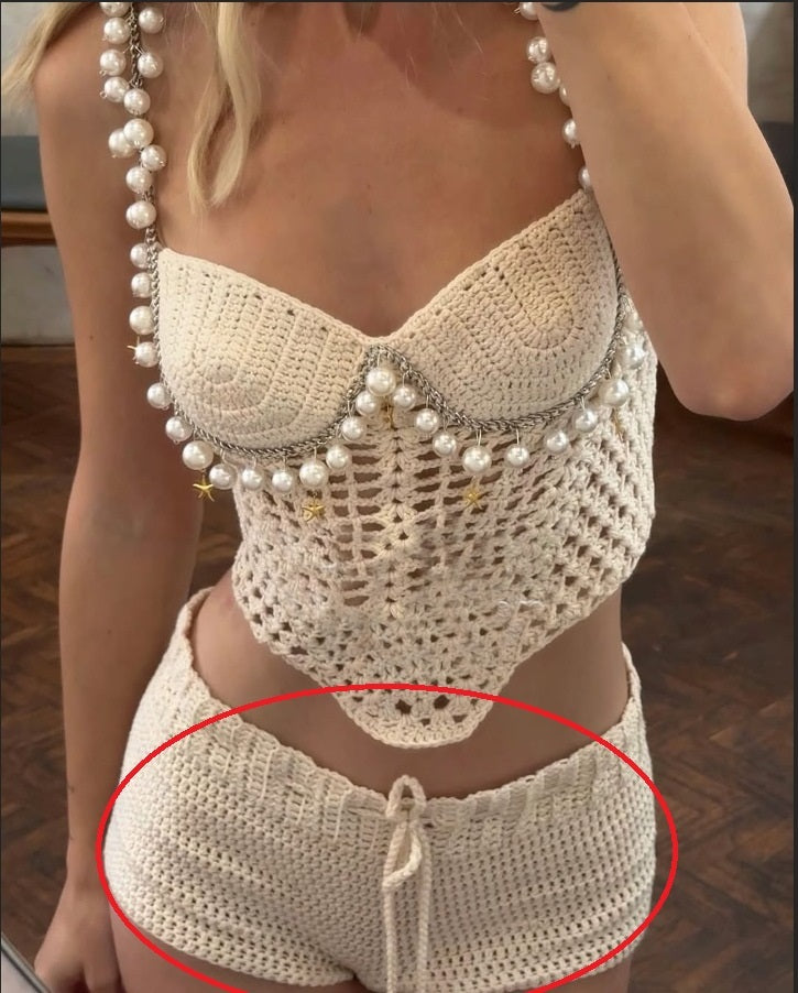 Sexy Solid Color Crop-top Spaghetti-strap Beading Top For Women's