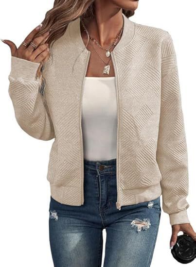 Zipper Pocket Comfort And Casual Long Sleeve Jacket For Women's