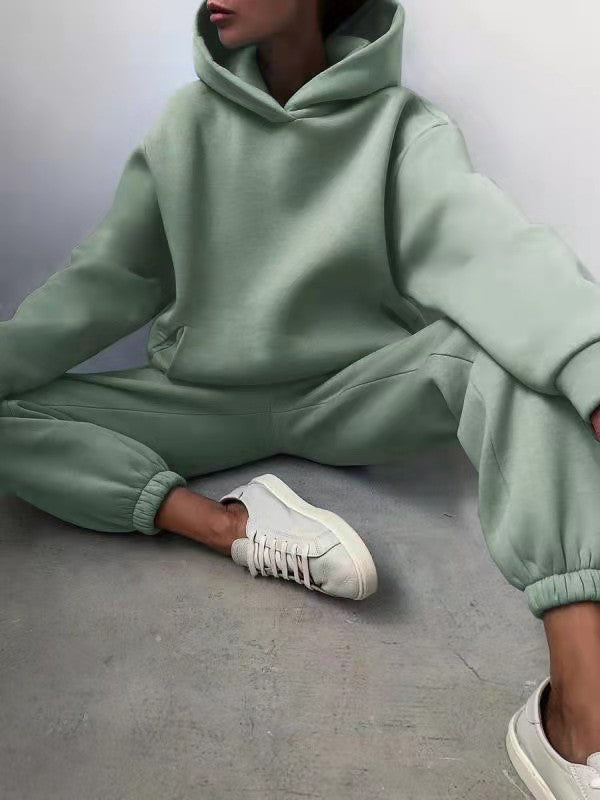 Oversized Hoodie & Jogger Set – Unisex Two-Piece Tracksuit in Multiple Colors Casual Hooded Sweater Two-piece Suit Clothes Hoodie Tracksuit
