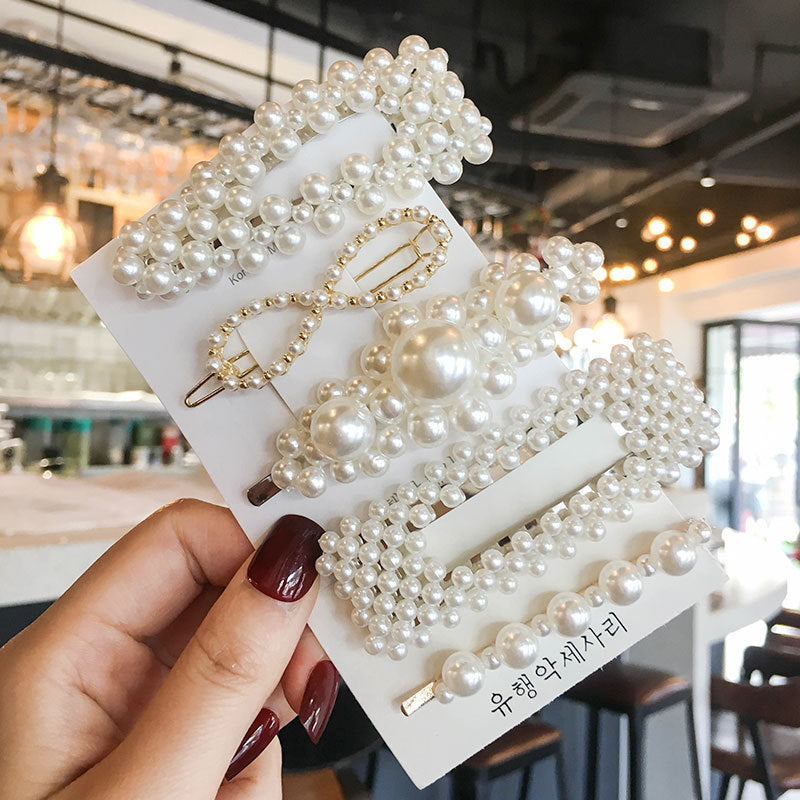 Simulated Pearl Hair Clips For Women Korean Women Hairpins Girl