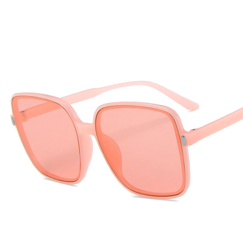 Trendy Gradient Lens Big Sunglasses Sunglasses Big Square Sunglasses Rice Nail Sunglasses