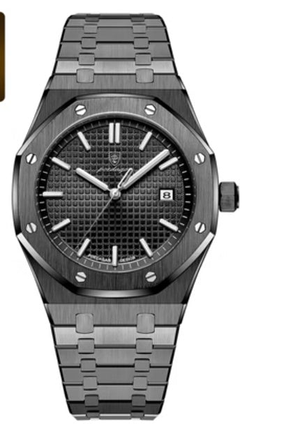 Elegant Analog Wristwatch with Date Display for Men & Women Waterproof Fashion Business Trend Luminous Calendar Watch