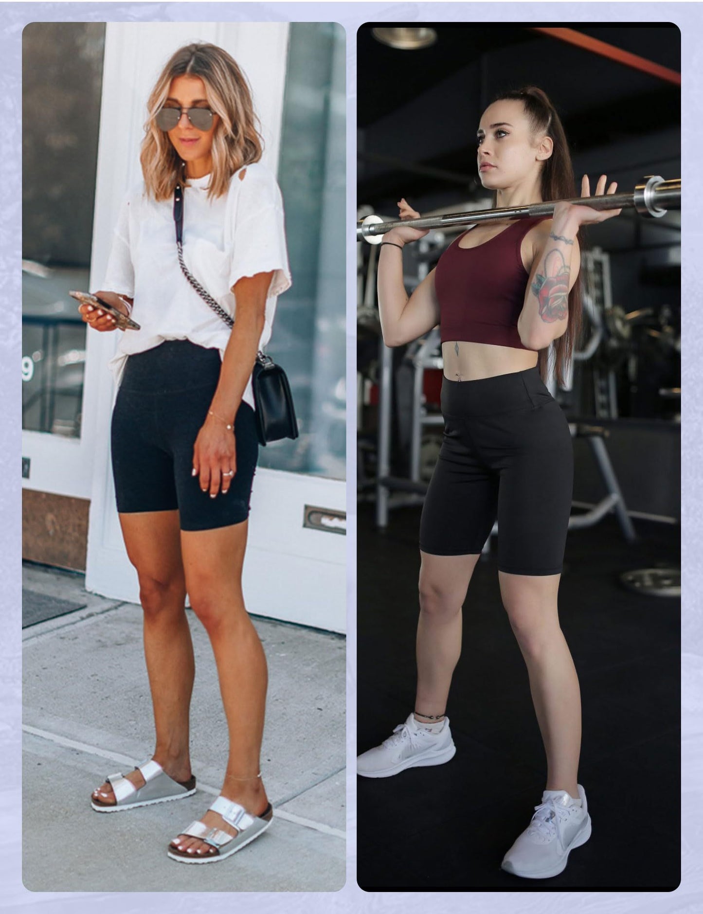 Shorts For Women With Pockets, Tummy Control High Waist Biker Yoga Athletic Belly-Contracting Spandex Yoga Shorts