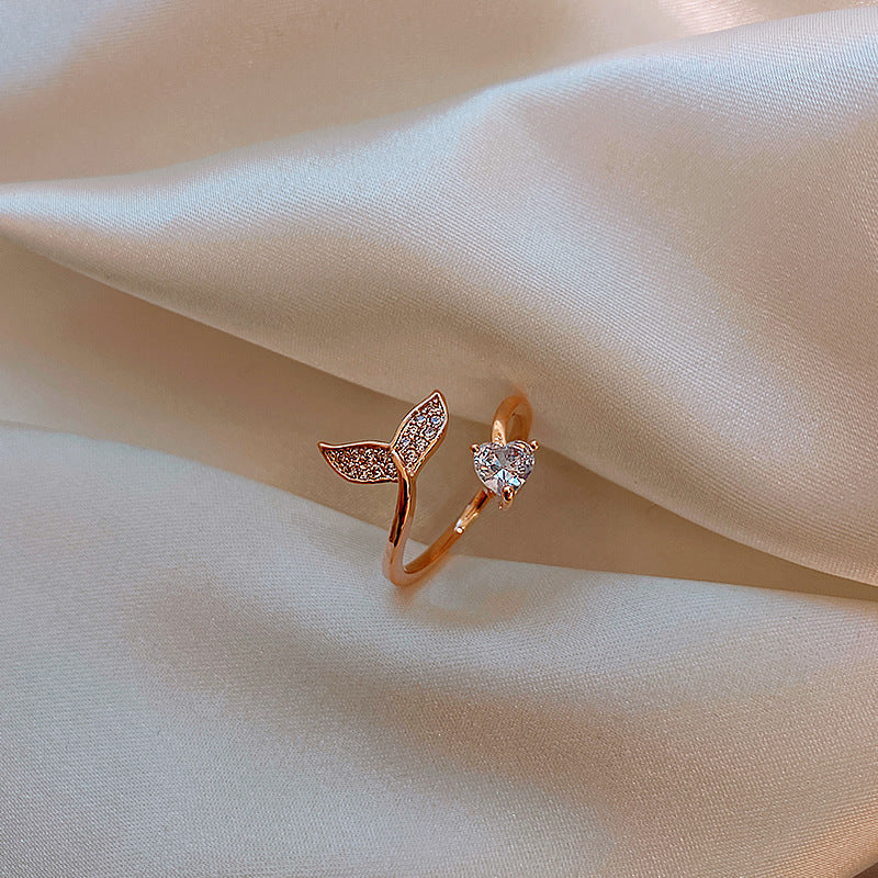 Woven Twist Net Celebrity Ring Women
