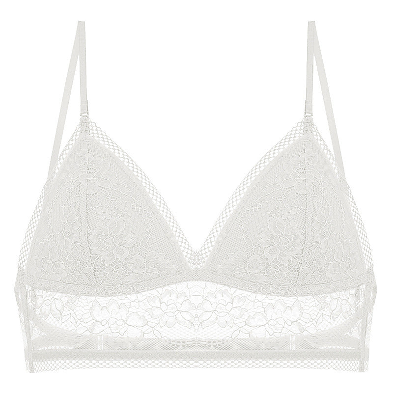 Lace Bralette with Multi-Way Straps - Backless Design U-Shaped Back Bra
