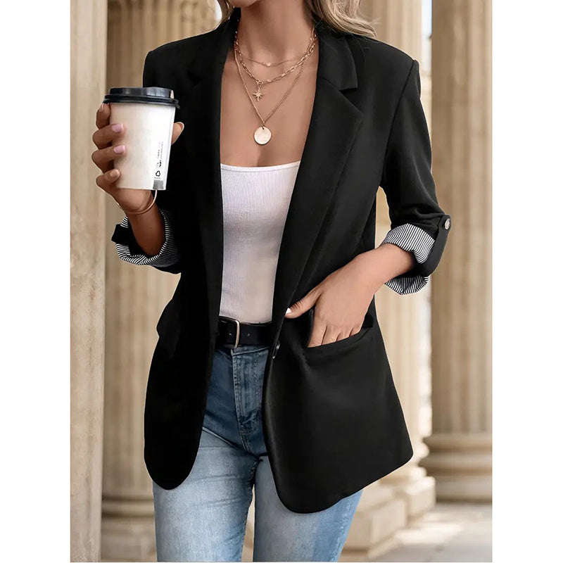Casual Blazers Open Front Long Sleeve Work Office Suit Jackets Blazer Business Casual Outfits