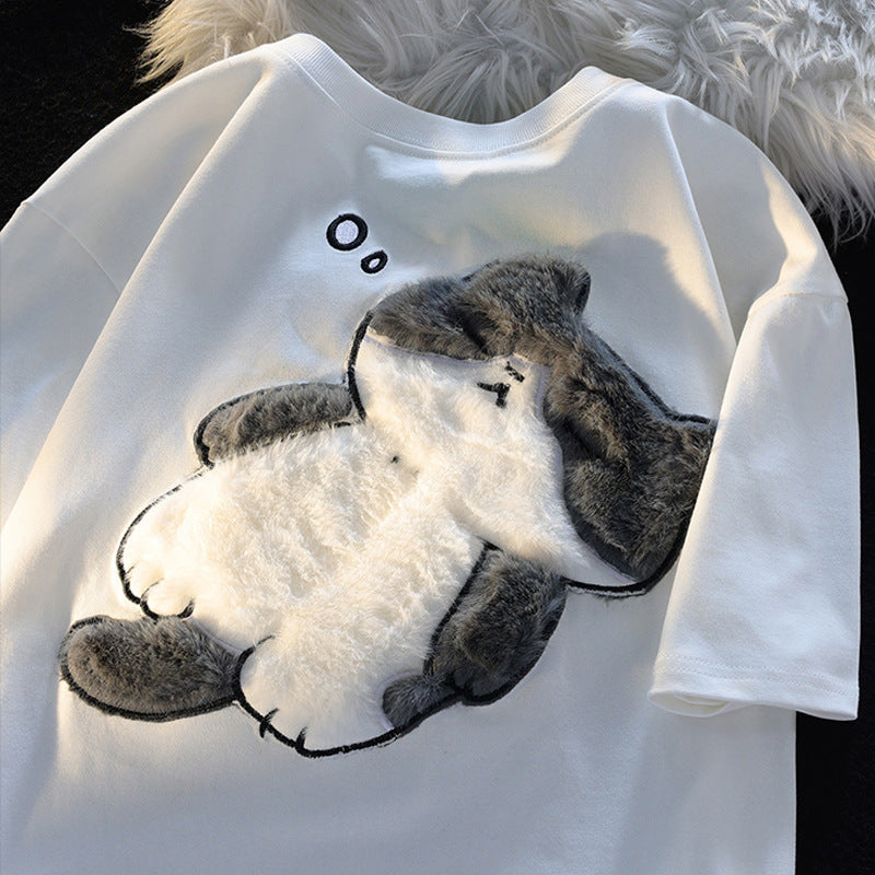 Fashion Simple Cute Women's Short T-shirt