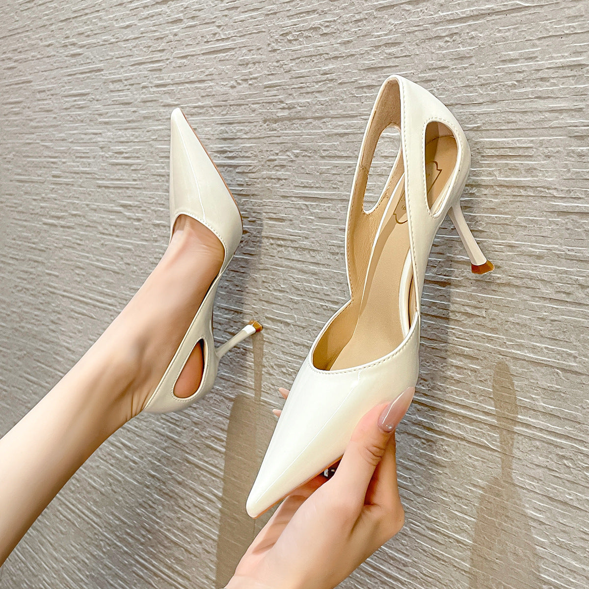 Low-cut Stiletto Heel Shoes For Women's