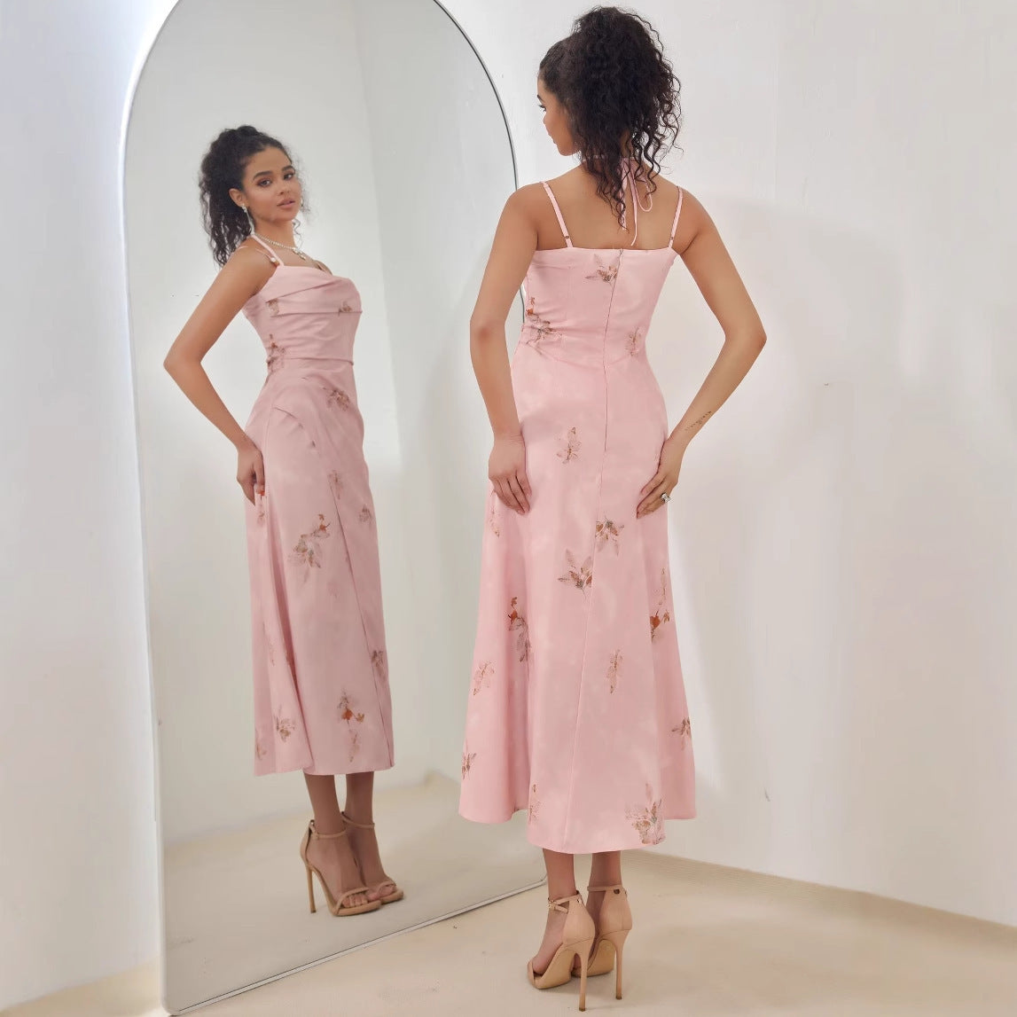European-style Elegant High-grade Socialite Western Style Sleeveless Dress