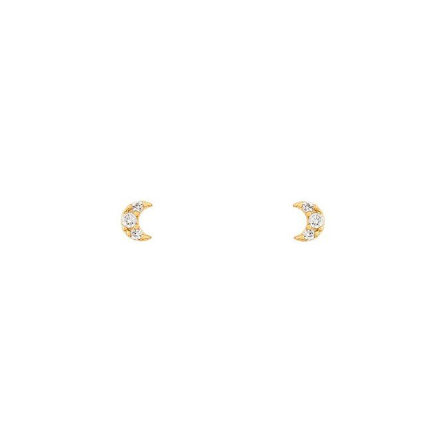 New Design Stainless Steel Cubic Zirconia Chain Hoop Earring