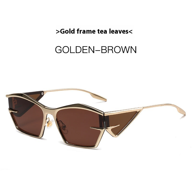 Futuristic Geometric Frame Sunglasses Future Technology Sunglasses Fashion Sunglasses