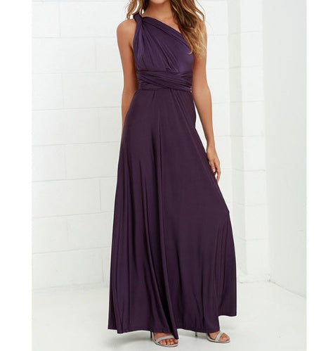 Sexy Long Party Dress Club Floor-Length Summer Backless Bandage Maxi Dress Multiway Bridesmaids Boho Women's