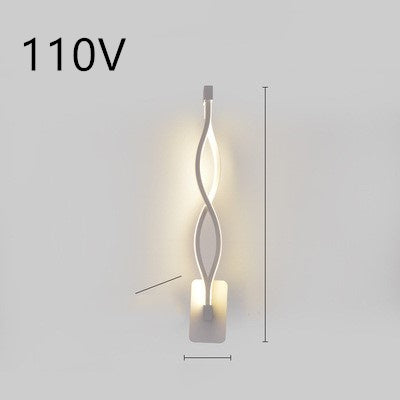 Rhythmic Wave LED Wall Light Minimalist Wall Accent Light Infinity Loop LED Wall Sconce