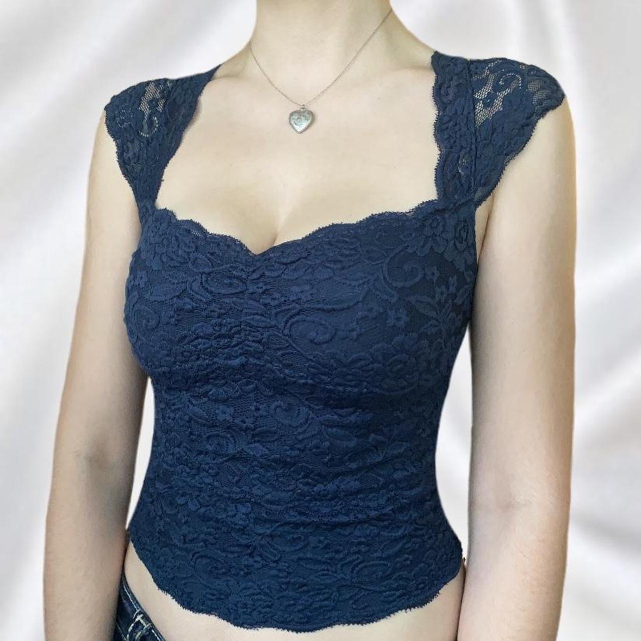 Lace Slim Short-sleeved Tops For Women's