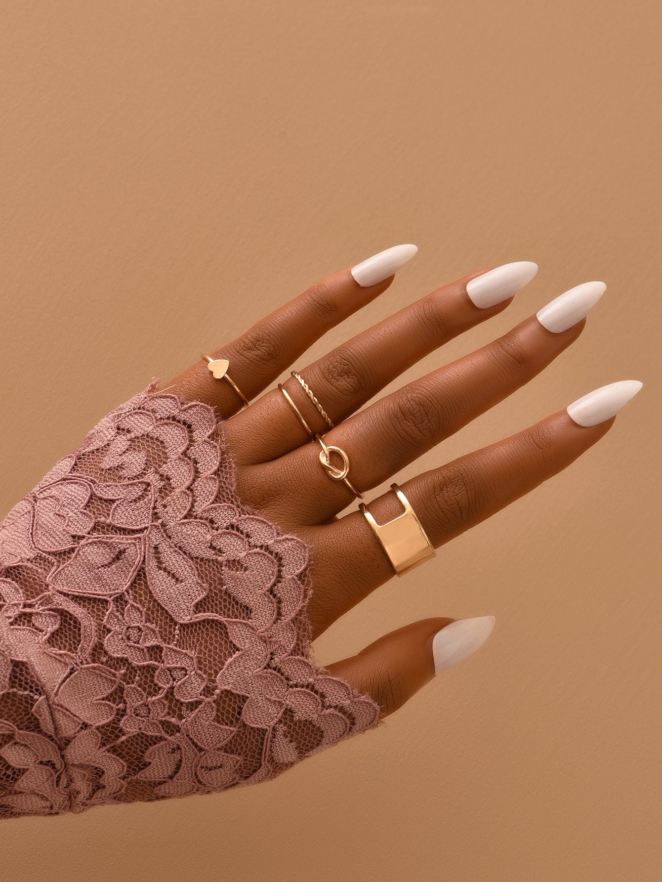 Boho Chic Midi & Knuckle Ring Pack Metal Ring Set Women