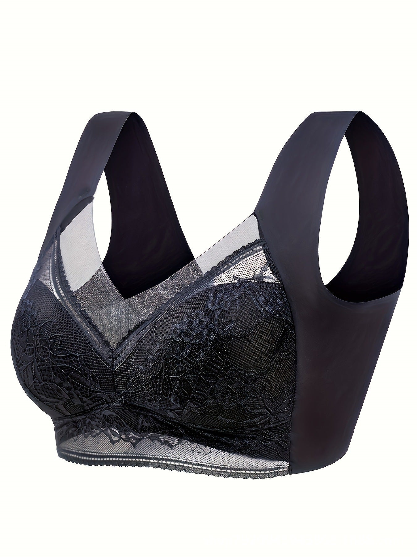 Seamless Wireless Lace Bralette Bra Women's Fashion Personalized Vest Lace Bra