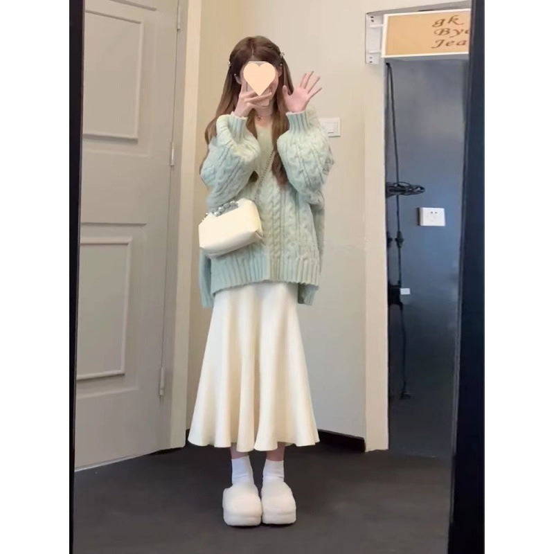 Fashion Personalized Milk Fishtail Skirt For Women's