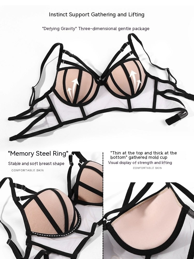 Sexy Deep V Lace Camisole Fashion Underwear For Women Bra Set