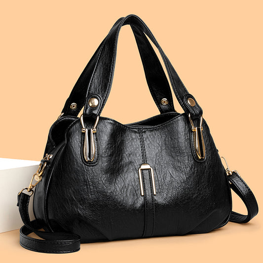 Stylish Versatile Shoulder & Crossbody Bag Women's Practical Casual Middle-aged Mom Handbag Bag Retro