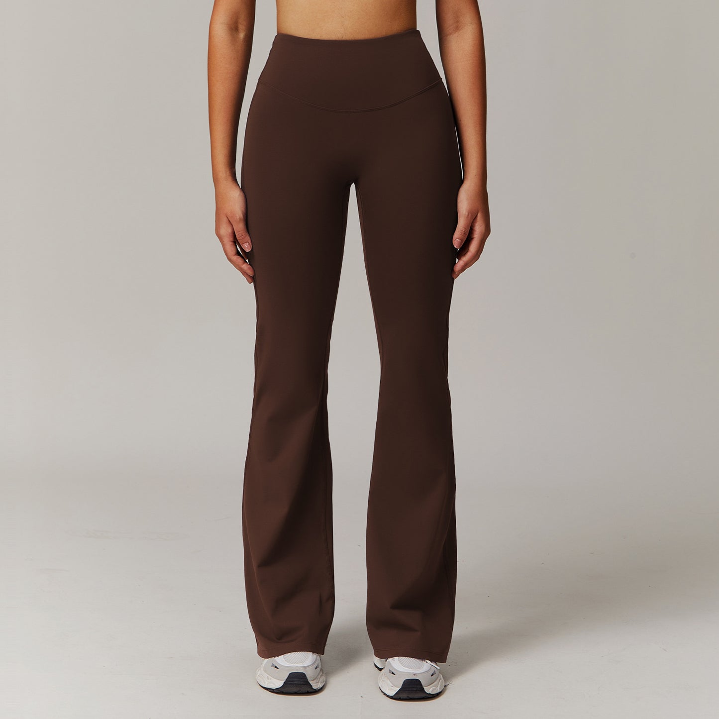 Flex Flare Pants – Sculpted Fit, Studio Flow Skinny Yoga Pants Women's Wide Leg Running Exercise Pants
