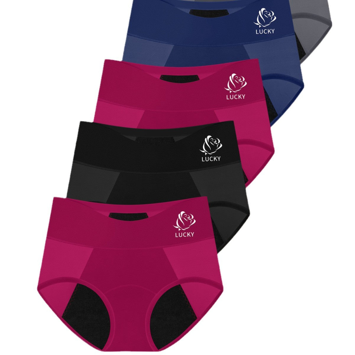 High Waist Menstrual Period Sanitary Panty Plus Size Breathable