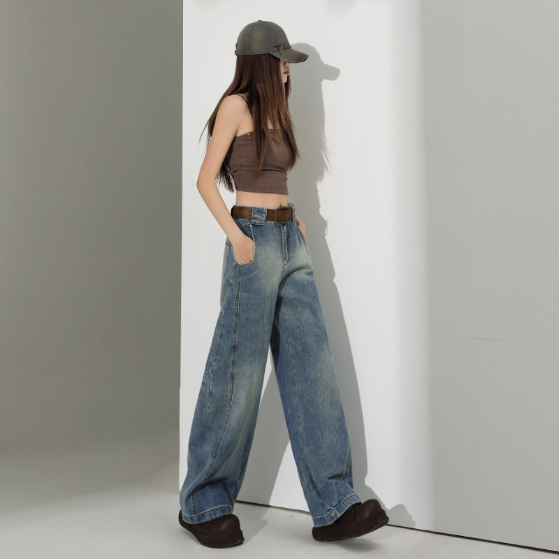 Low Rise, High Impact – Wide-Leg Revival Denim High Waist All-matching Sickle Jeans For Women