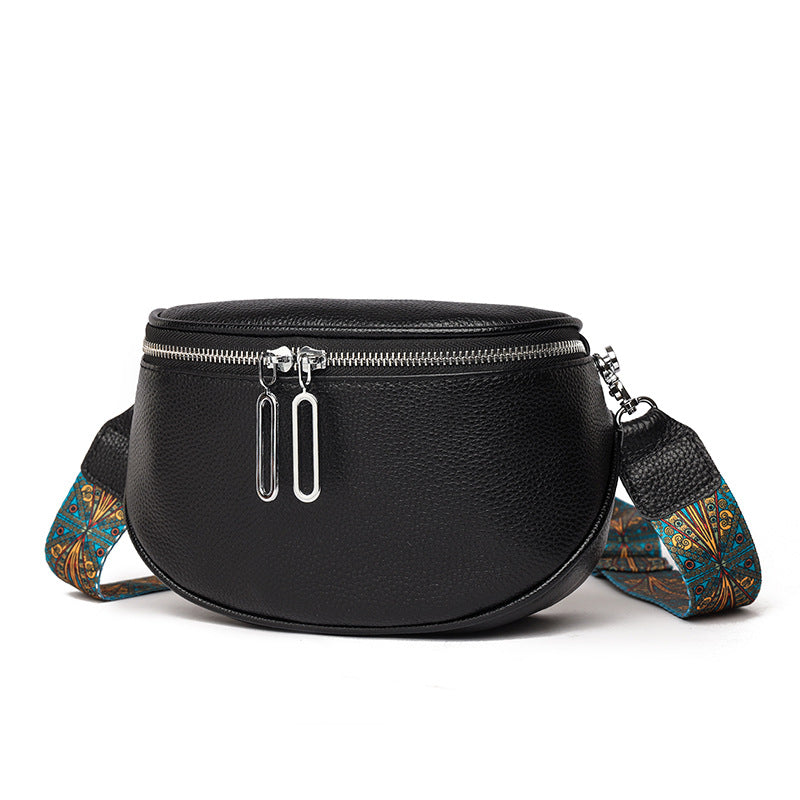 First Layer Cattlehide Leather Fashion Casual Messenger Bag For Women's
