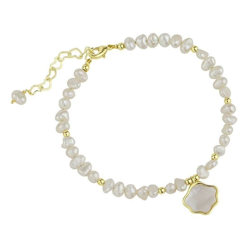 Freshwater Shell Freshwater Pearl Necklace Bracelet For Women's