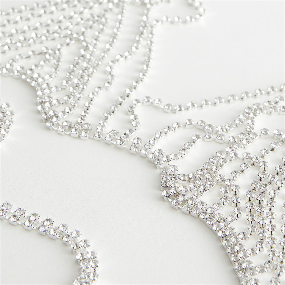 Rhinestone Body Chain Bra European And American Nightclubs Party Chest Necklace Accessories