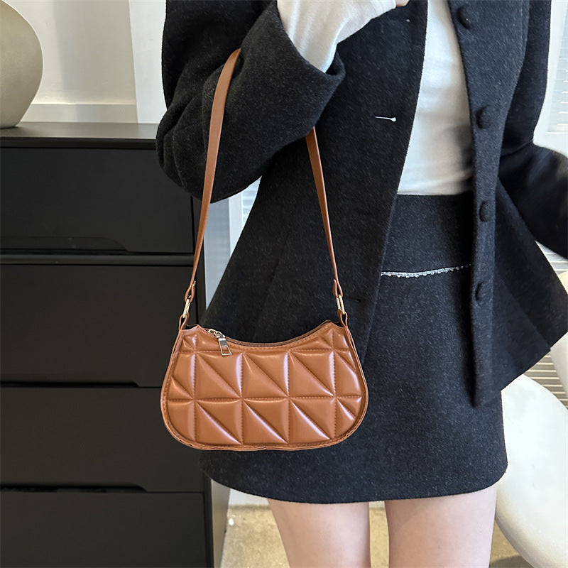 Retro Casual Portable Shoulder Bag Fashion Underarm Bags For Women
