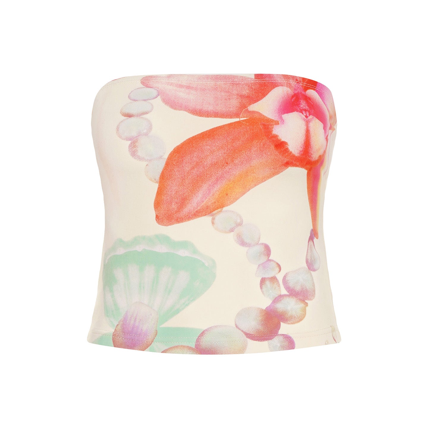 Girl's Younger Island Shell Flower Tube Top Vest For Women's
