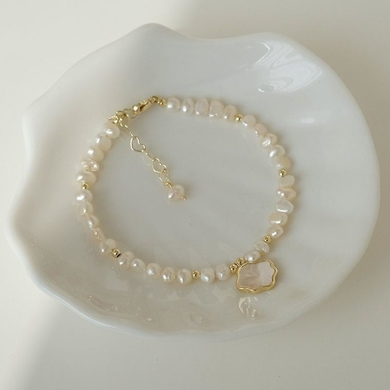 Freshwater Shell Freshwater Pearl Necklace Bracelet For Women's