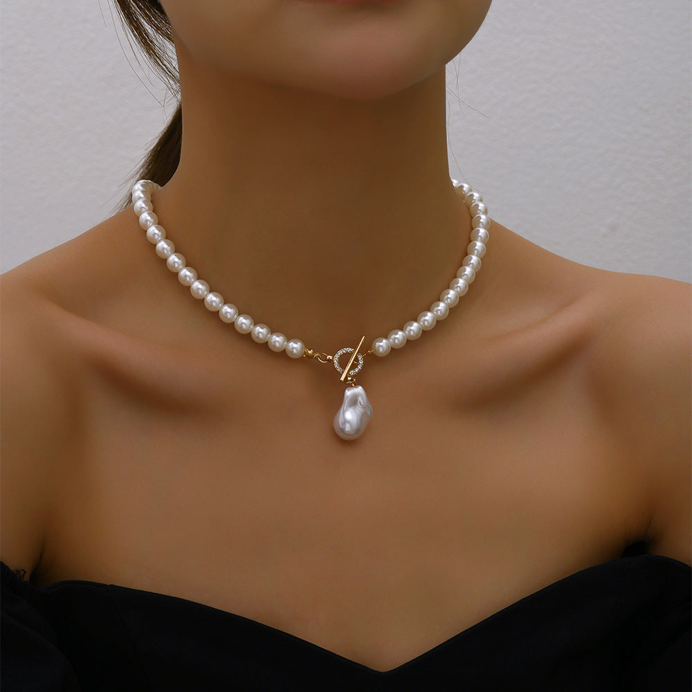 Elegant Jewelry Wedding Big Pearl Necklace For Women
