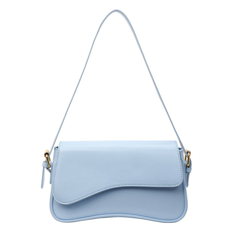 Flip Magnetic Snap Shoulder Messenger Bag Fashion Simple Portable Organ Bag