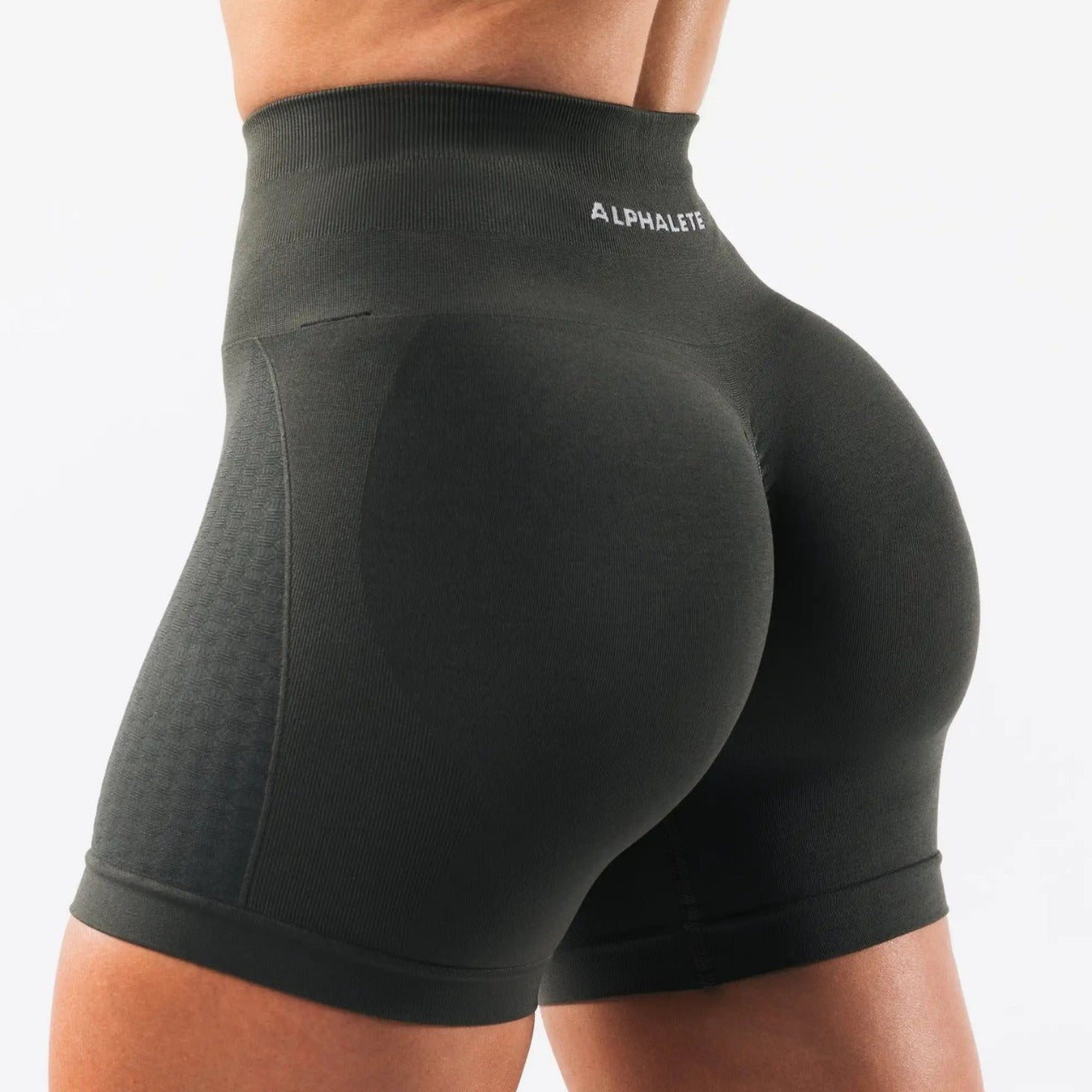 Alpha luxe Sculpt Shorts – Second Skin Fit, Maximum Booty Lift Fitness Leggings Women's Gym Sports Skinny Running Shorts Sheath Shorts
