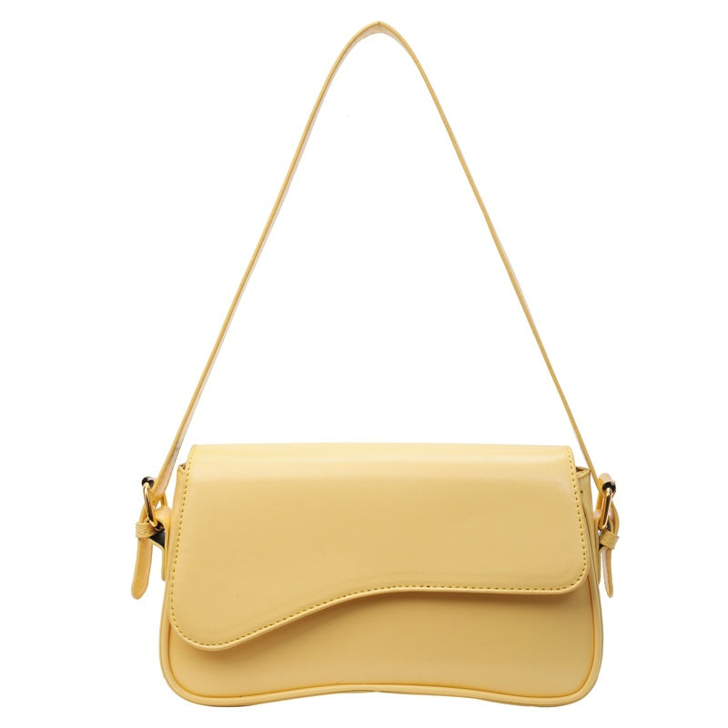 Flip Magnetic Snap Shoulder Messenger Bag Fashion Simple Portable Organ Bag