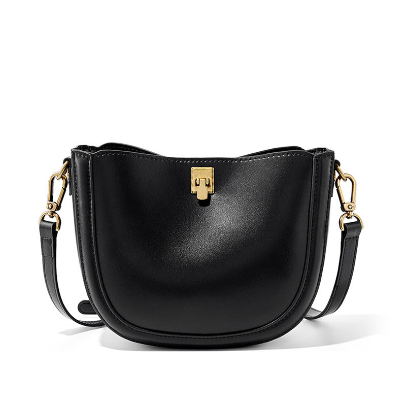 Simple Casual Leather Messenger Bag For Women's
