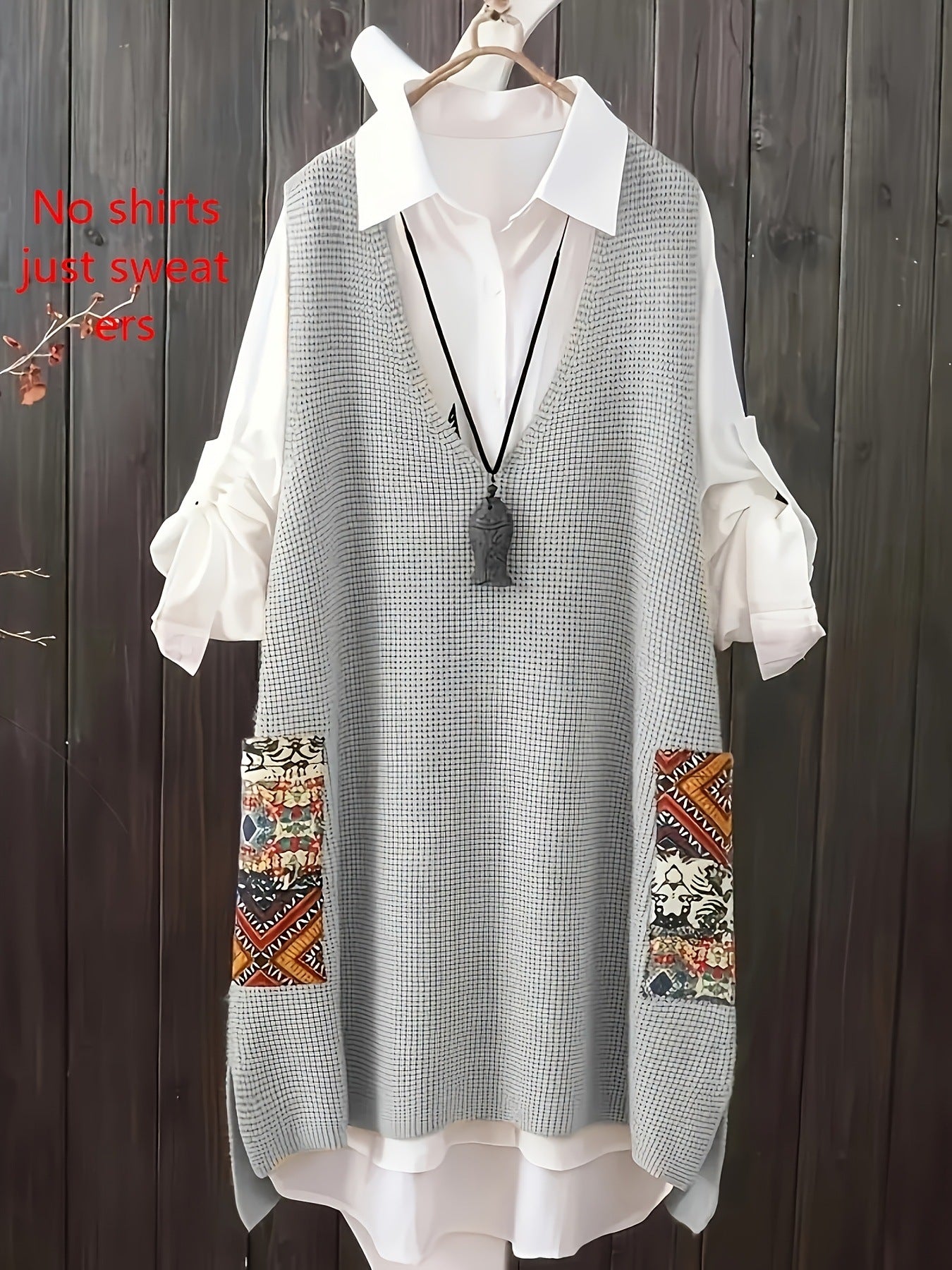 New Korean Knitted Vest Loose V-neck Top For Women's