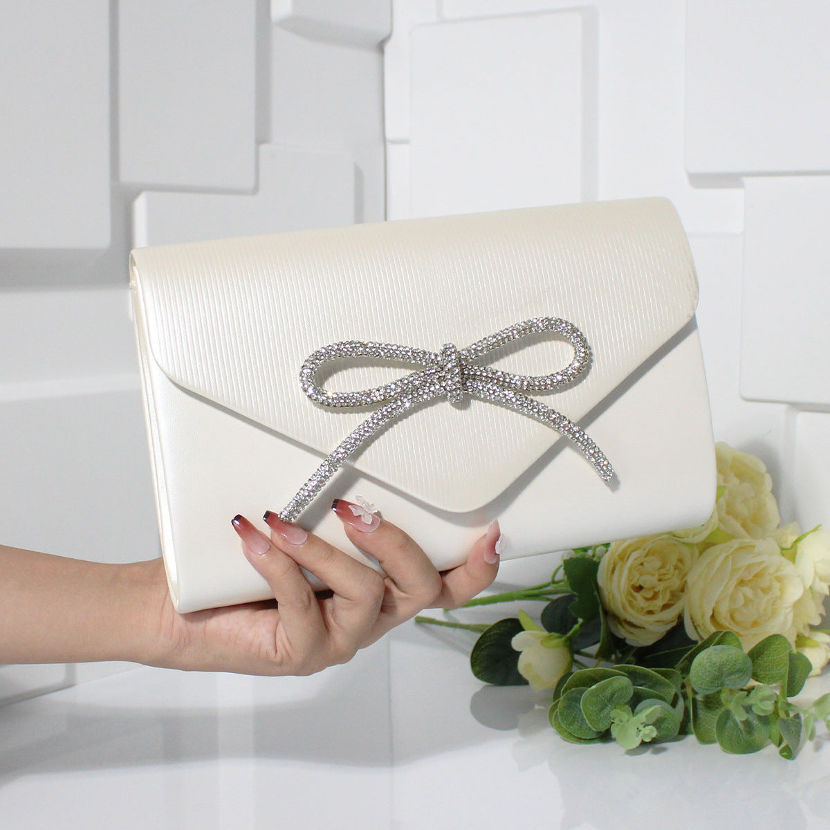 Chain Clutch Evening Wear Underarm Bag For Women's