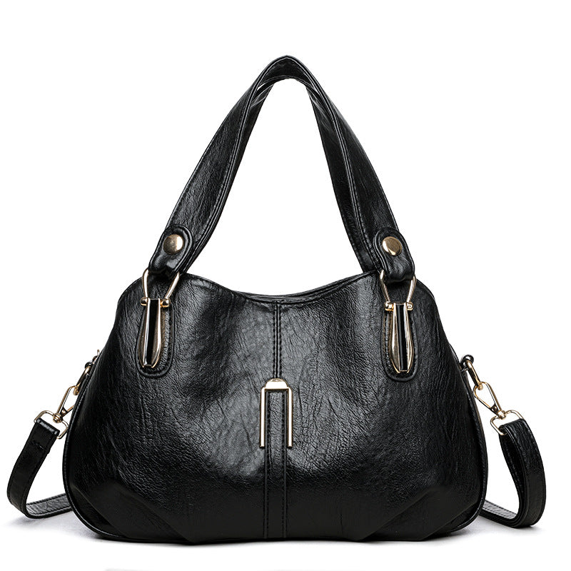Stylish Versatile Shoulder & Crossbody Bag Women's Practical Casual Middle-aged Mom Handbag Bag Retro