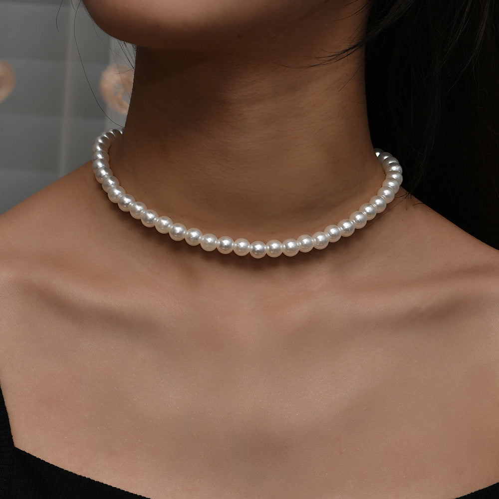 Elegant Jewelry Wedding Big Pearl Necklace For Women