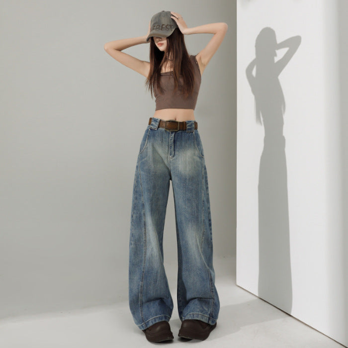 Low Rise, High Impact – Wide-Leg Revival Denim High Waist All-matching Sickle Jeans For Women