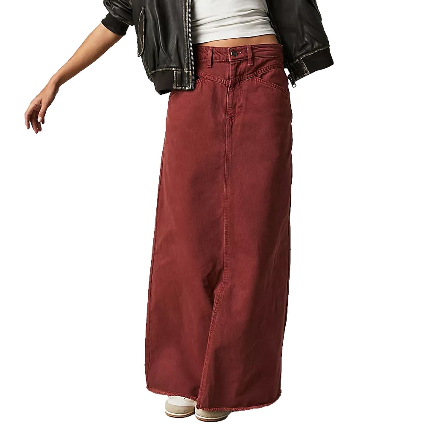 Loose Straight Casual Denim Skirt Women's