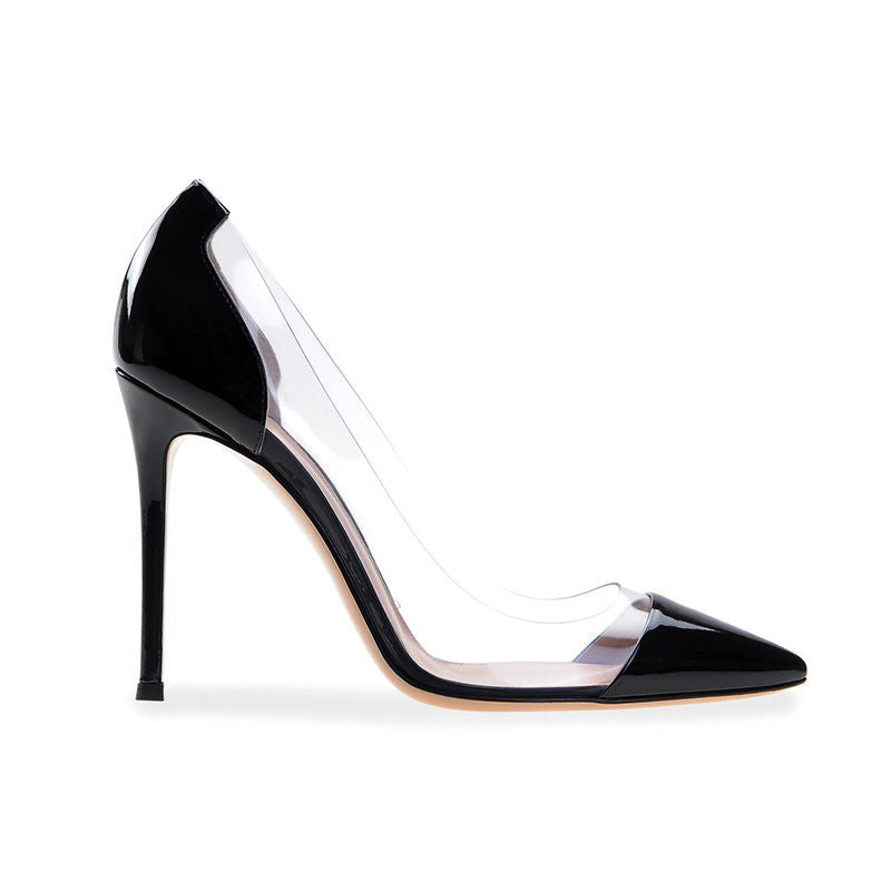 Transparent Nude High Heels Women's Stiletto Heel Summer