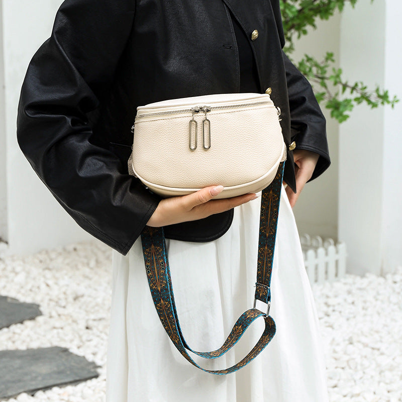 First Layer Cattlehide Leather Fashion Casual Messenger Bag For Women's